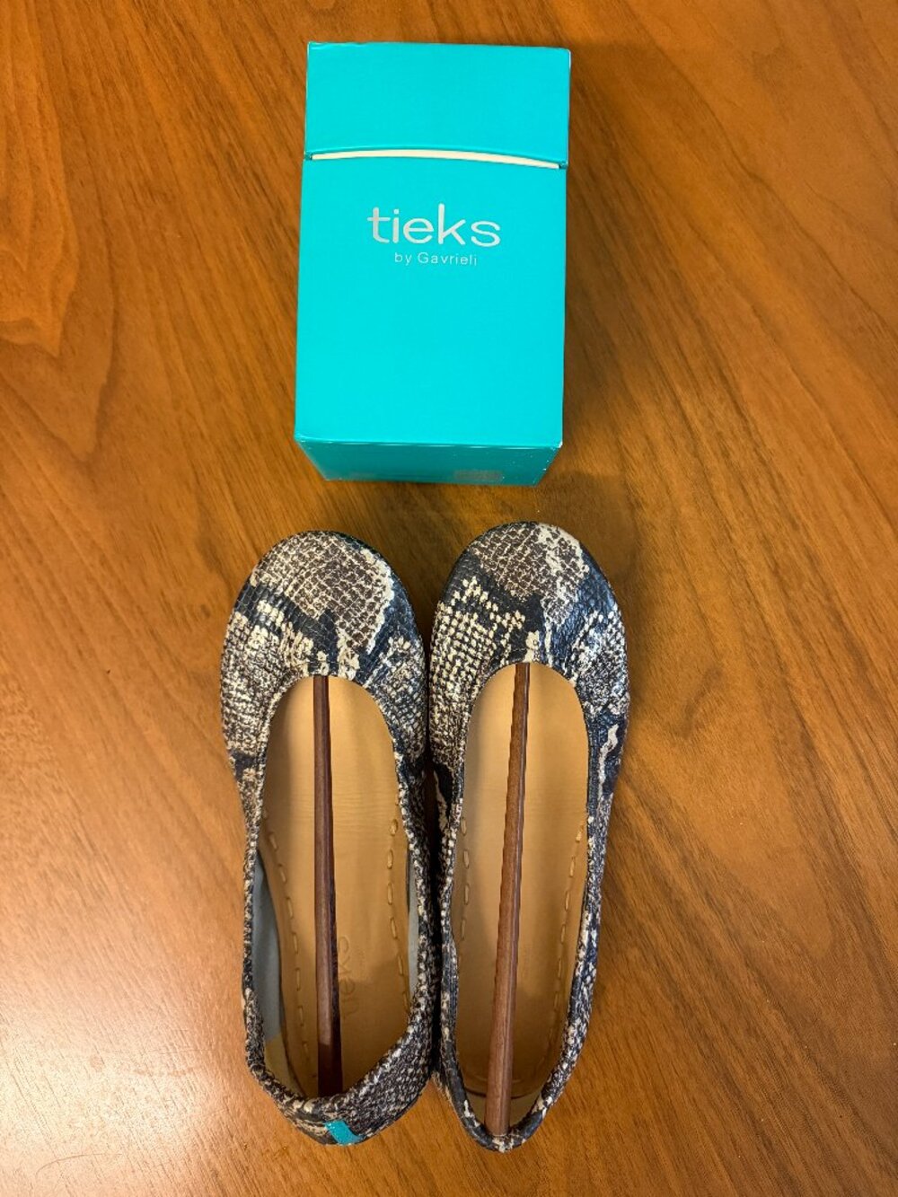 Tieks Copperhead Flats (new, size 8)
